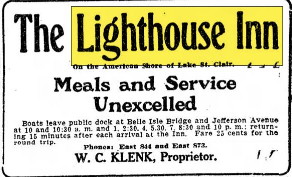 Lighthouse Inn - Jul 1908 Ad